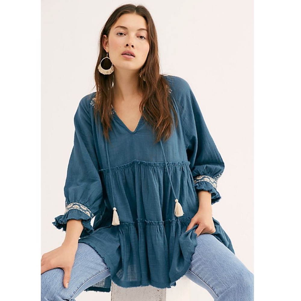 New Free People Dream Weaver Tunic XS - Picture 1 of 10